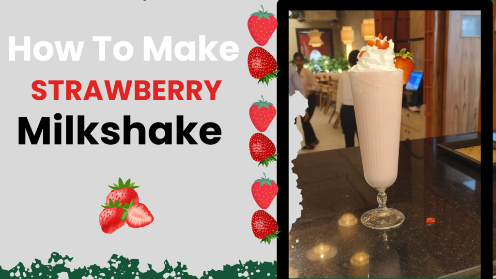 Healthy Milkshake Recipe: STRAWBERRY MILKSHAKE