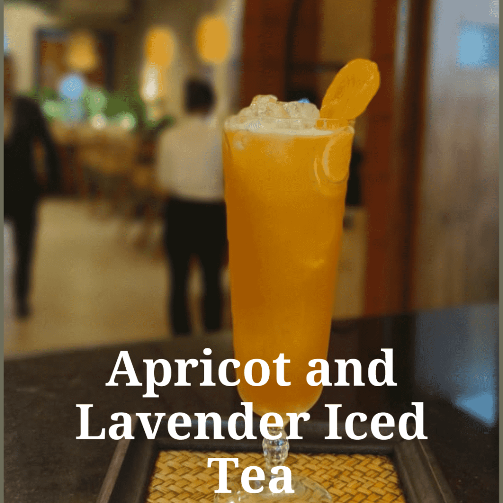 Apricot and Lavender Iced Tea