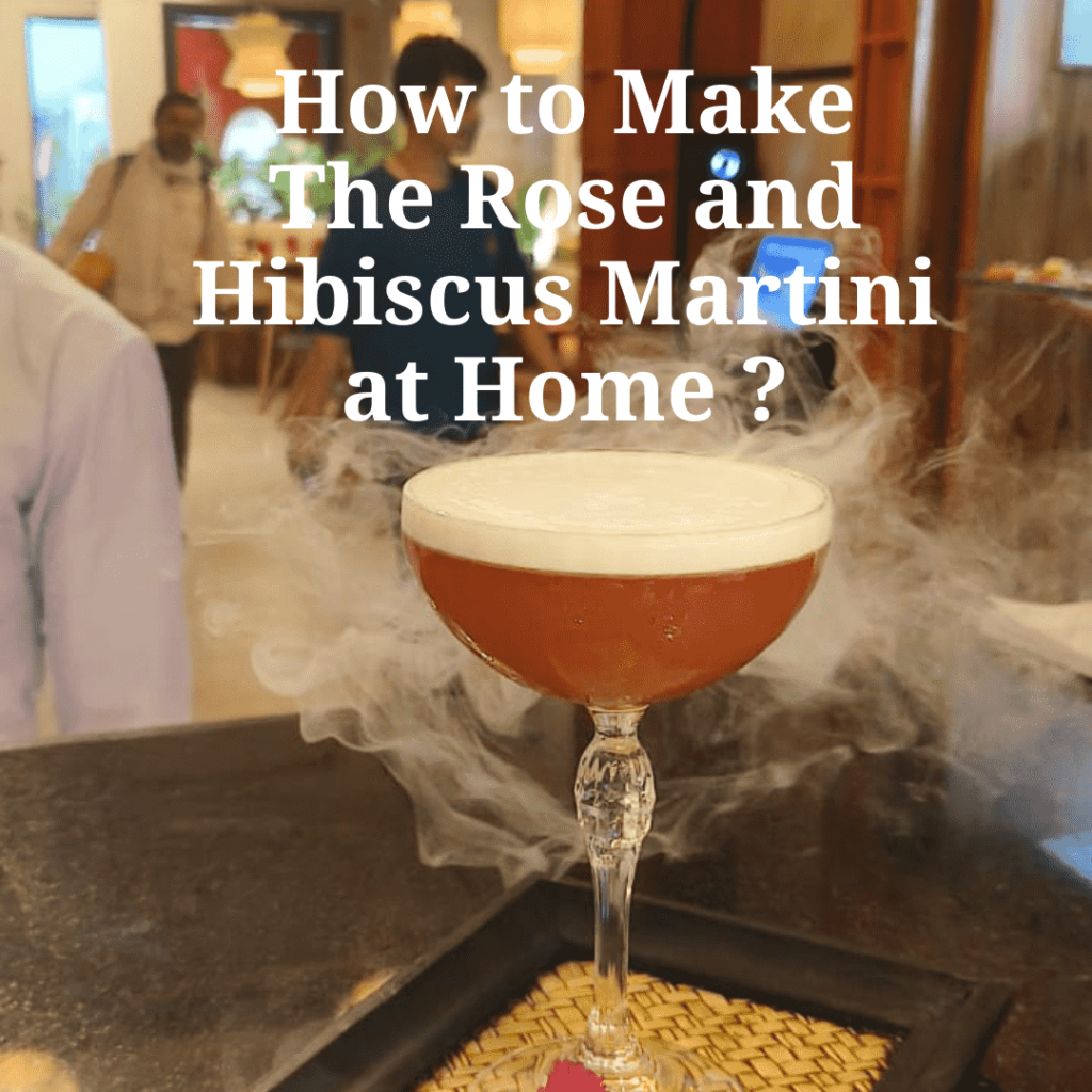 Rose and Hibiscus Martini